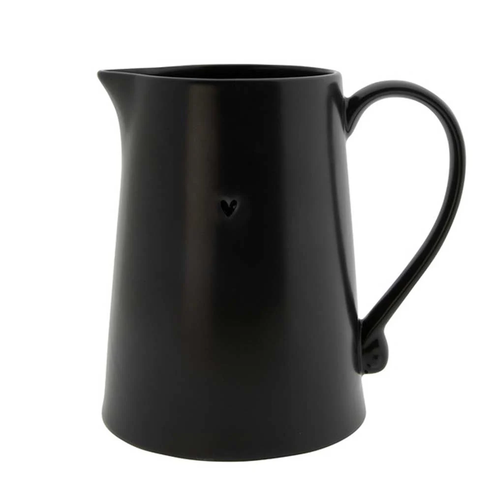 Bastion Collections - Krug mit Henkel Herz schwarz medium