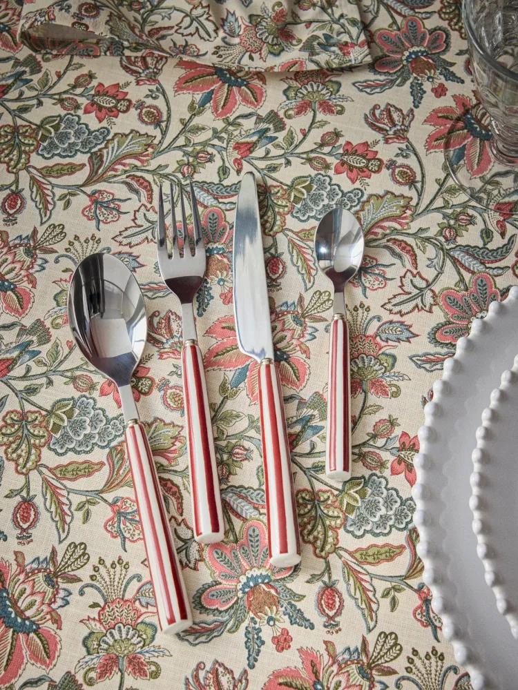 Besteck mit Keramikgriff – 24-teilig