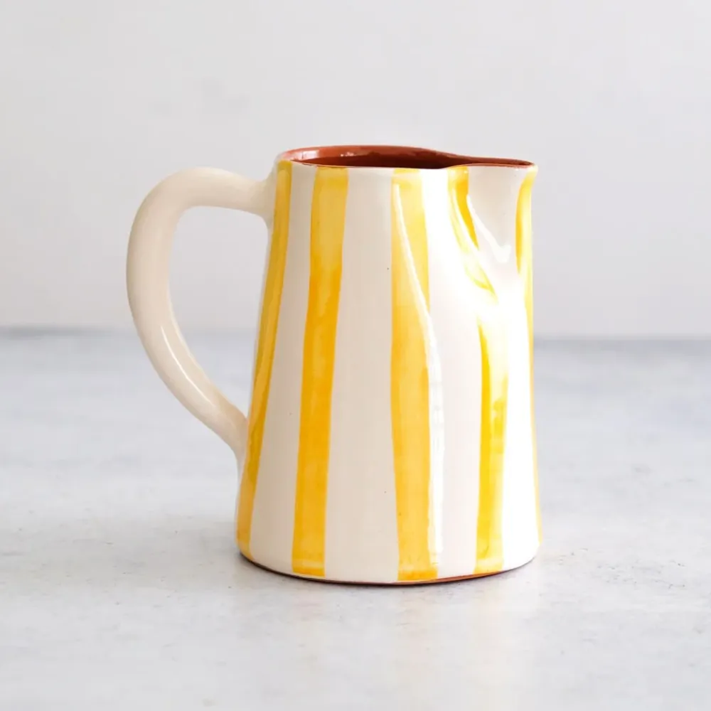 Bold Stripe großer Krug gelb 800ml