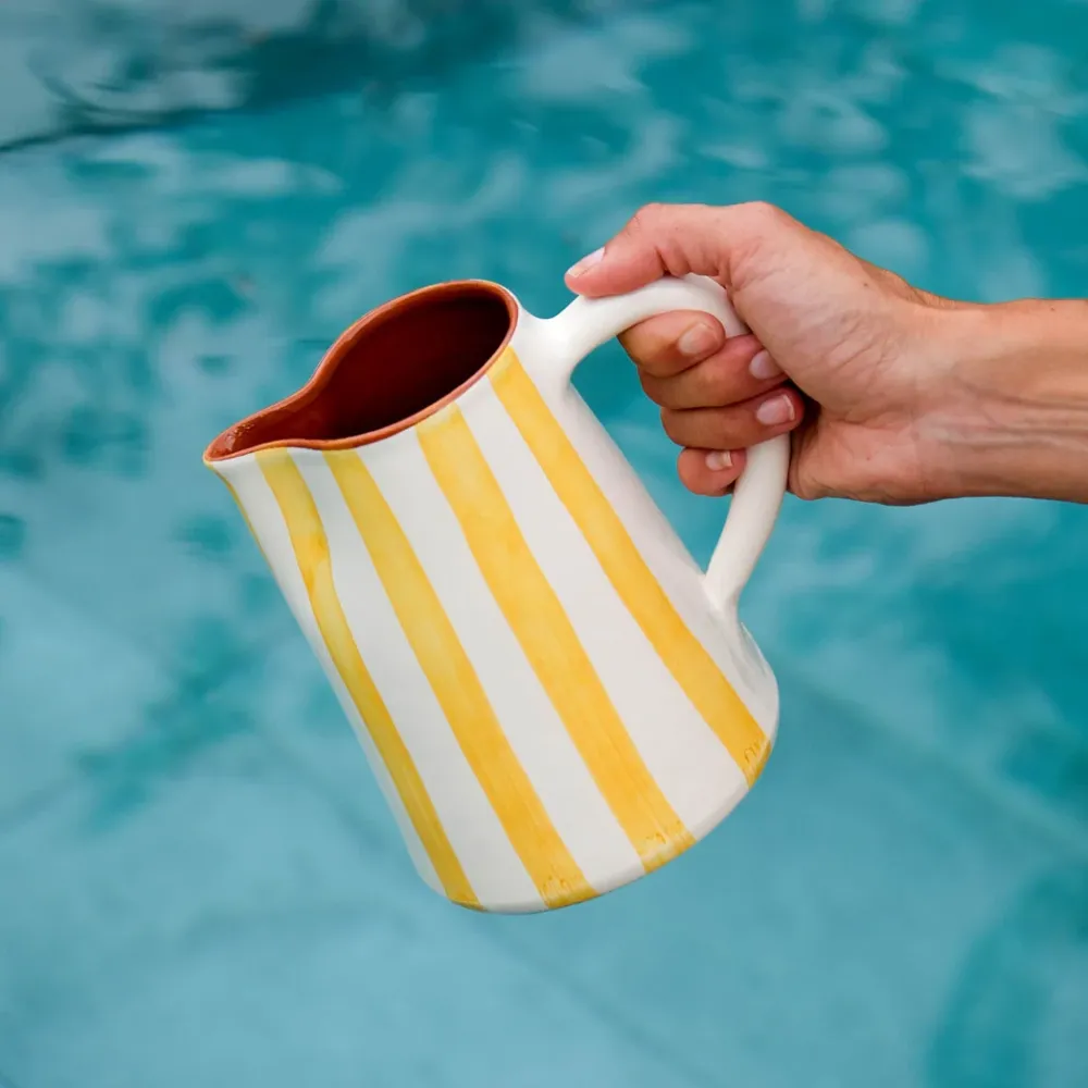 Bold Stripe großer Krug gelb 800ml