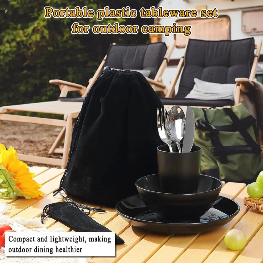 Camping Besteck Set mit