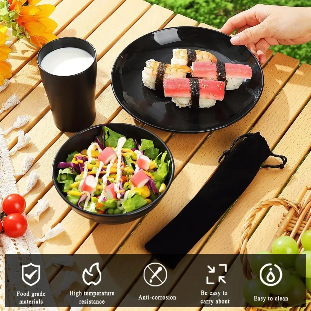 Camping Besteck Set mit