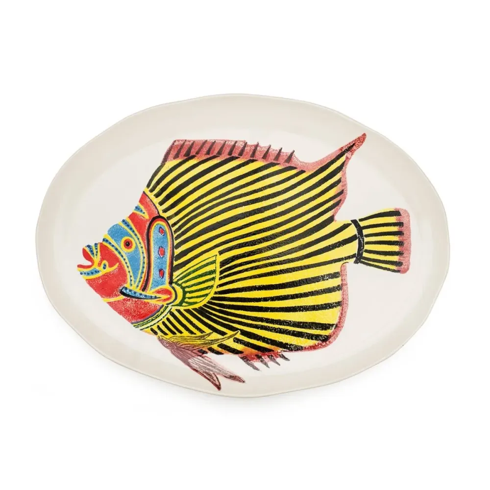 Fantastical Fish XL Ovale Platte