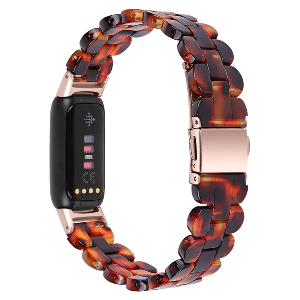 Fitbit Luxe Uhrenarmband im Harz-Stil - Farbe Tortoiseshell