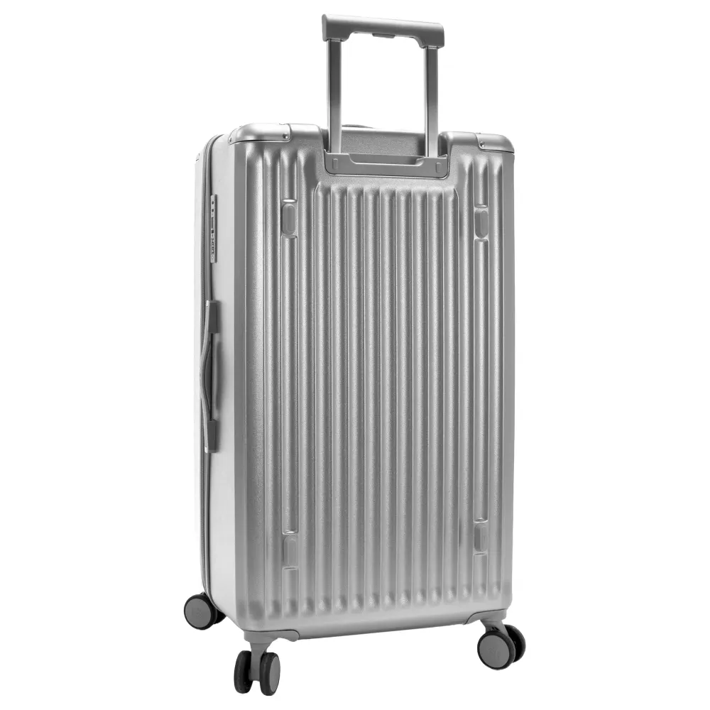 Heys Luxe Trunk - 4-Rollen-Trolley 76 cm erw. (silver)