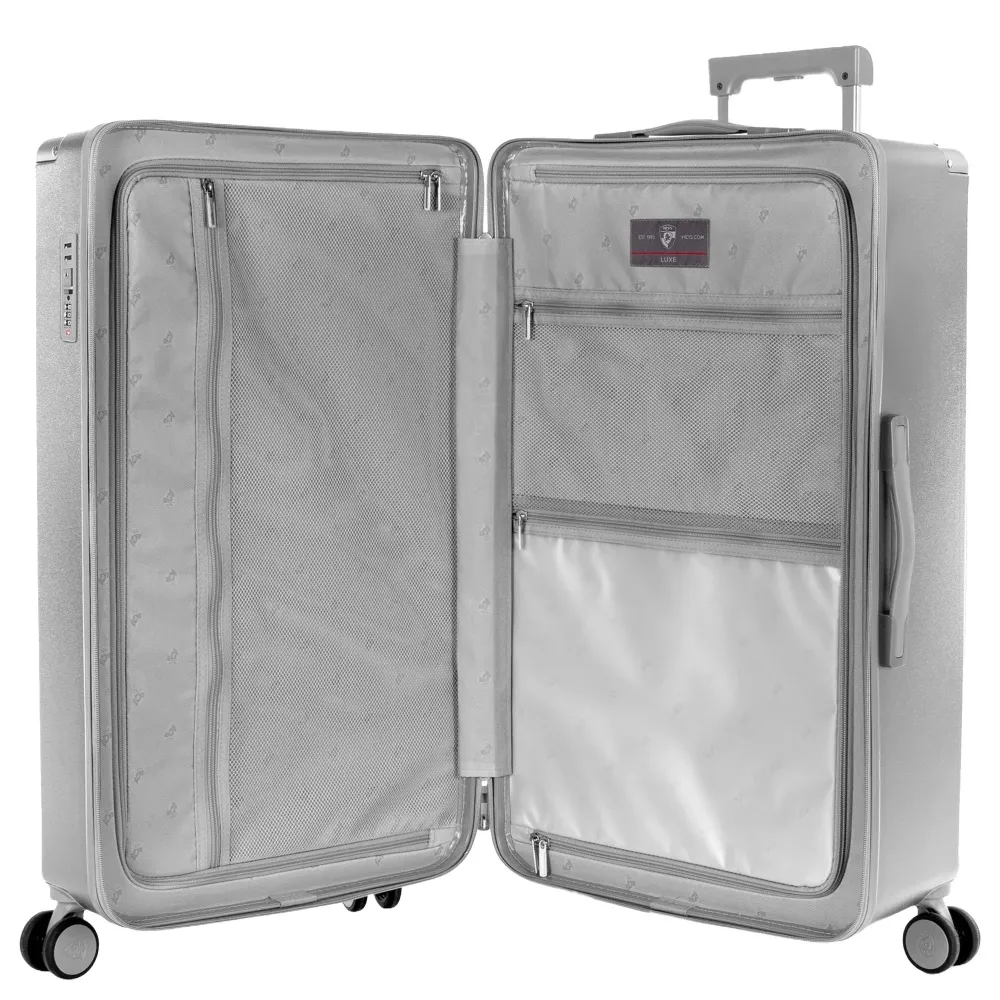 Heys Luxe Trunk - 4-Rollen-Trolley 76 cm erw. (silver)