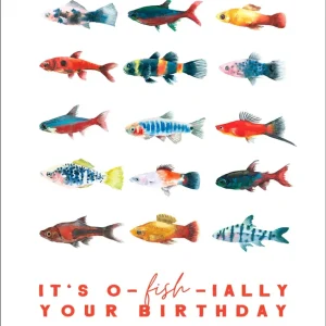 It’s o-fish-ially your birthday (Postkarte)