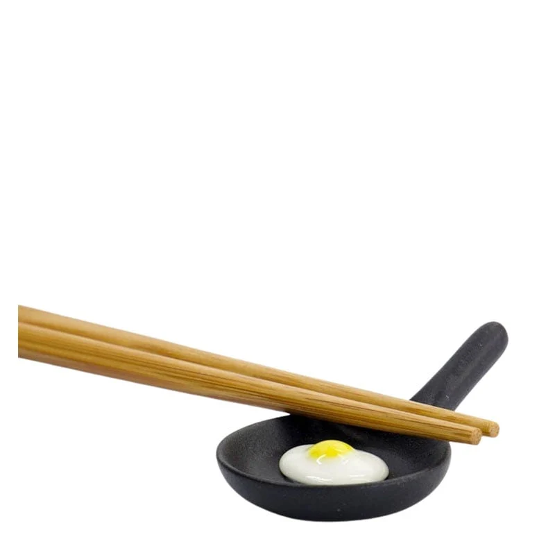 Japanische Essstäbchen-Ablage Spiegelei