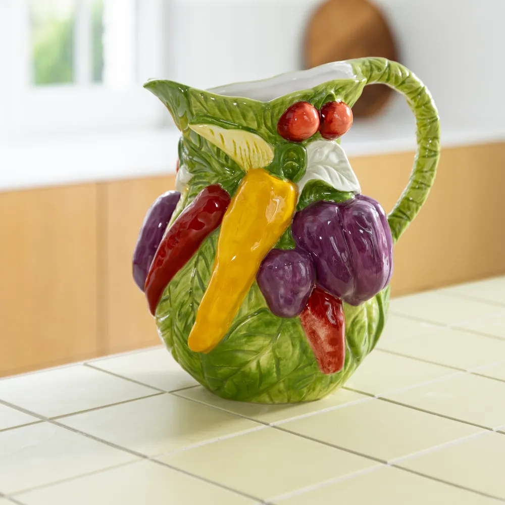 Kanne LEGUME PEPPER grün mit Gelb und Rot