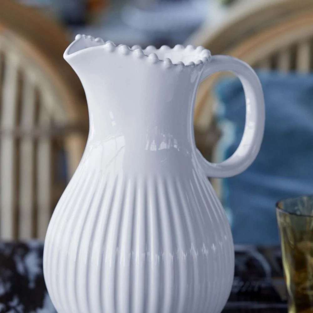 Karaffe aus Steingut "Pearl"