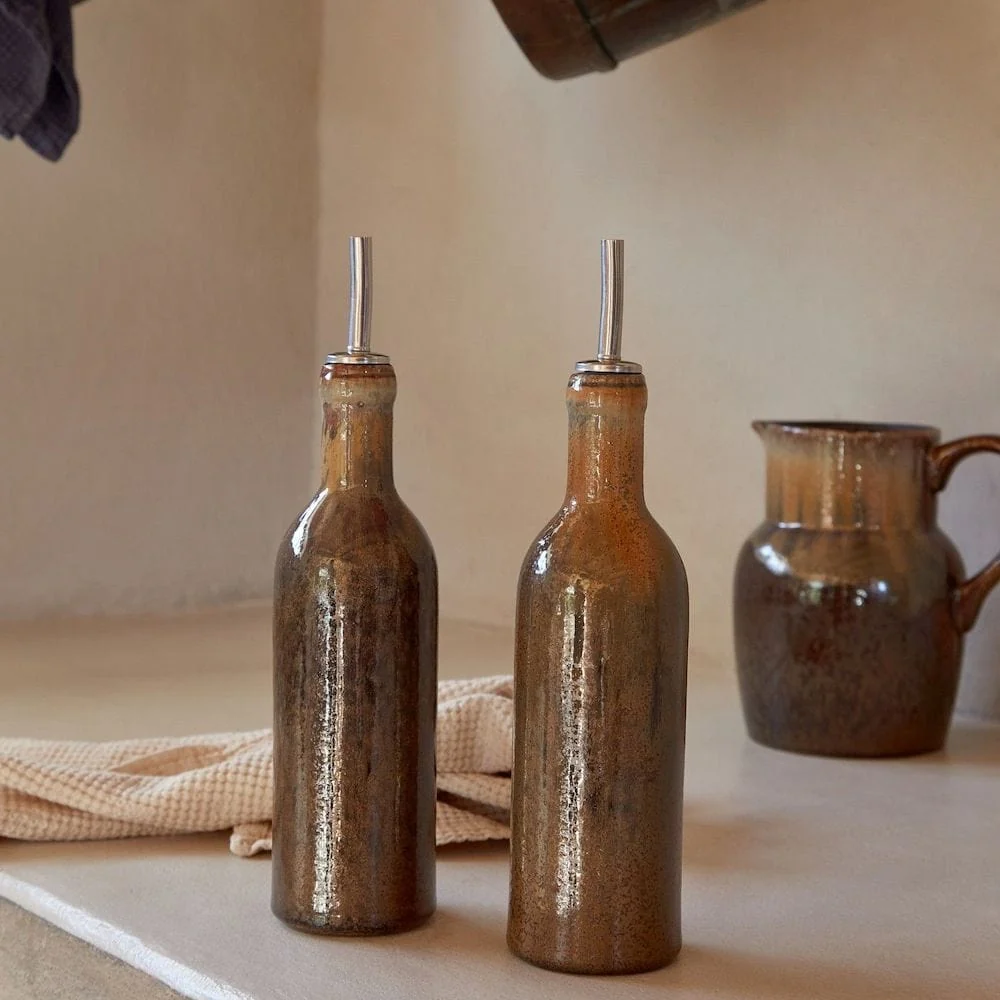 Karaffe für Öl aus Steingut „Poterie“