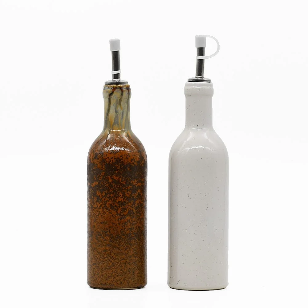 Karaffe für Öl aus Steingut „Poterie“
