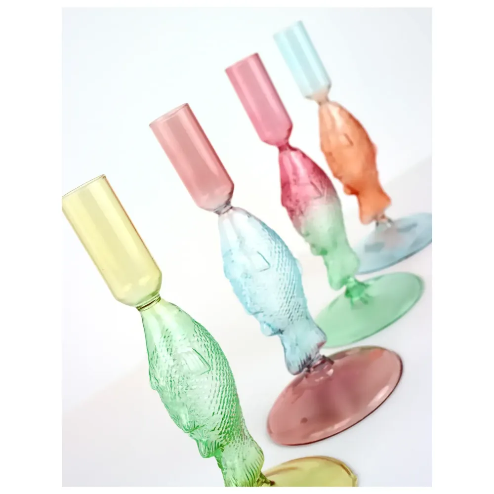 Kerzenleuchter Fish & Fizz im 4er Set