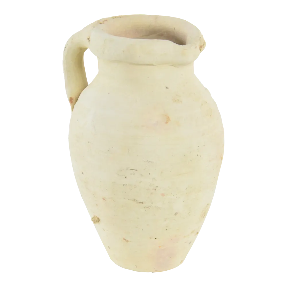 Krug aus tunesischer Keramik, 17 cm