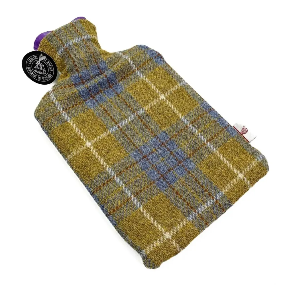 Krug Senf Blau - 2 Liter - Harris Tweed - Handgefertigt Schottland - Caroline Wolfe Murray