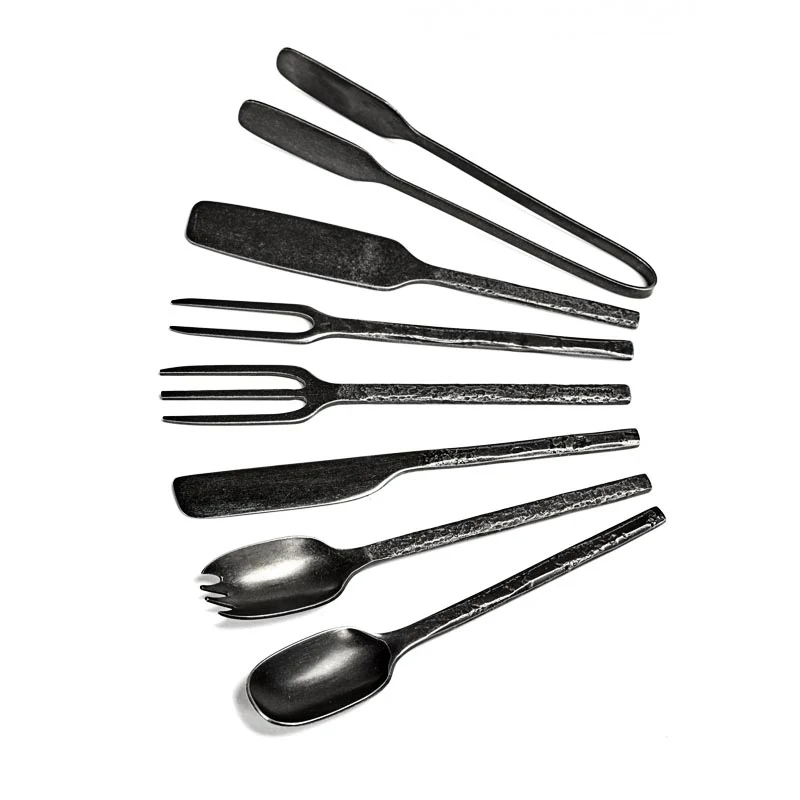 Merci Serax Besteck Picking Fork Anthrazit/Stone Wash 14x1,4cm