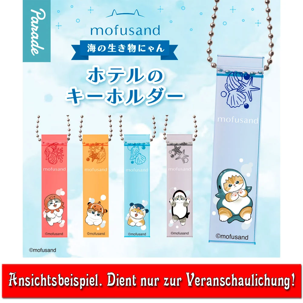 Mofusand Sea Creature Cat Hotel Anhänger - Clown Fish - Gashapon