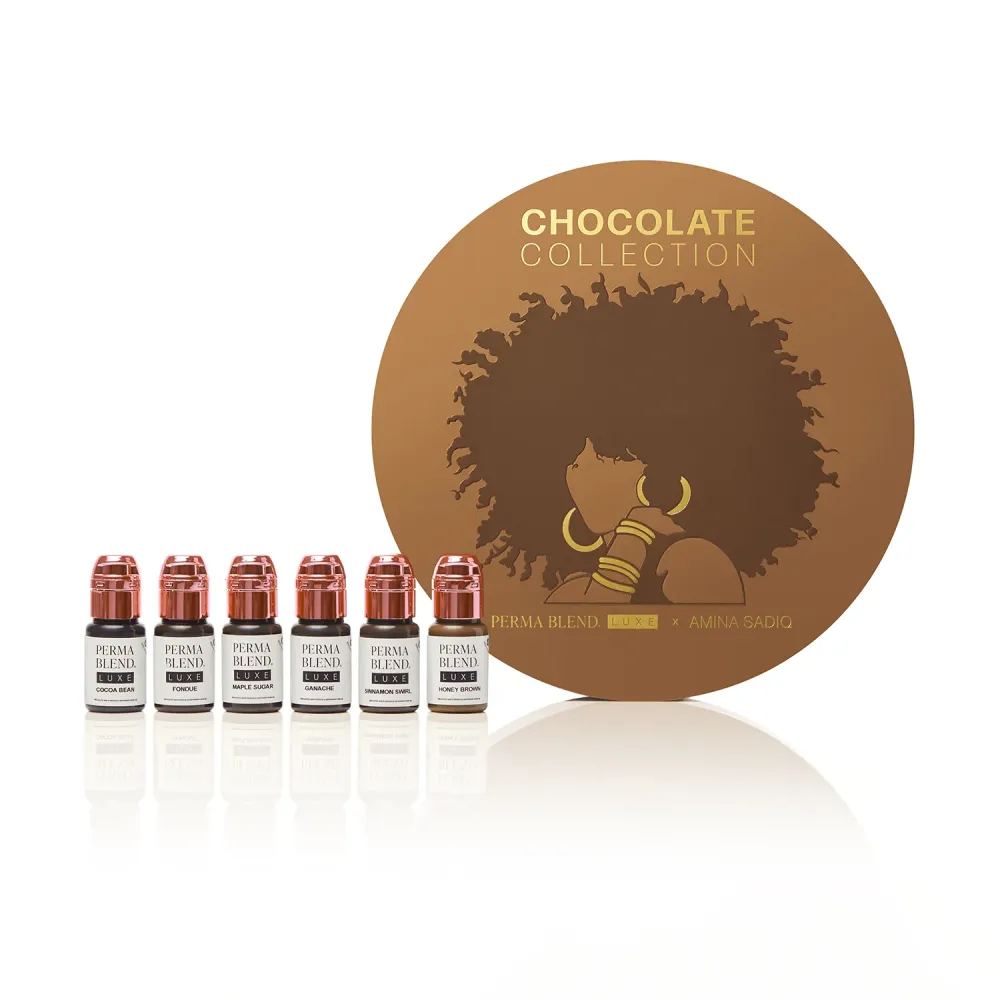 Perma Blend Luxe PMU Ink - Chocolate Collection - Komplettes Set mit 6x15ml