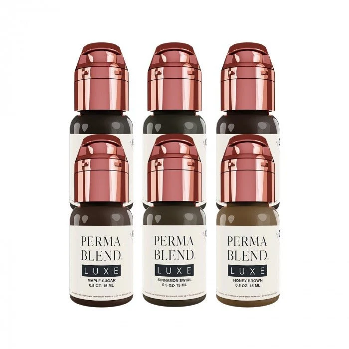 Perma Blend Luxe PMU Ink - Chocolate Collection - Komplettes Set mit 6x15ml