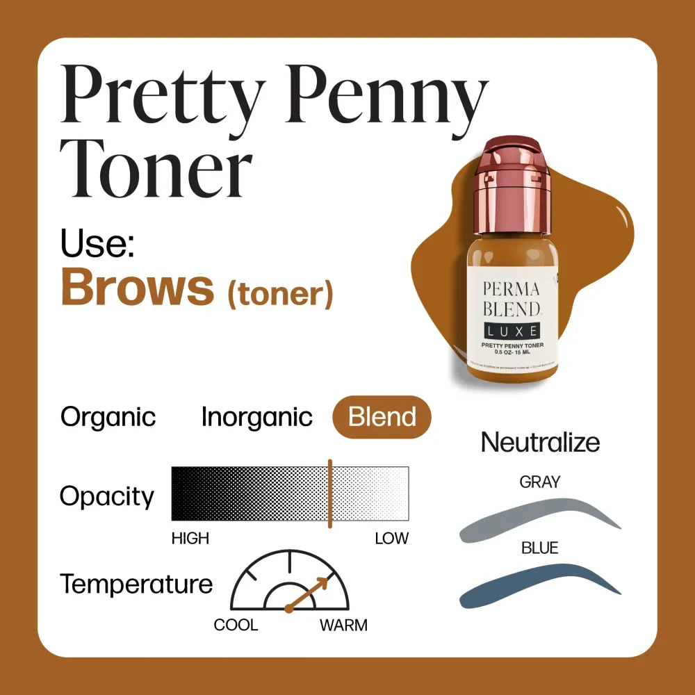 Perma Blend Luxe PMU Ink - Pretty Penny Toner 15ml