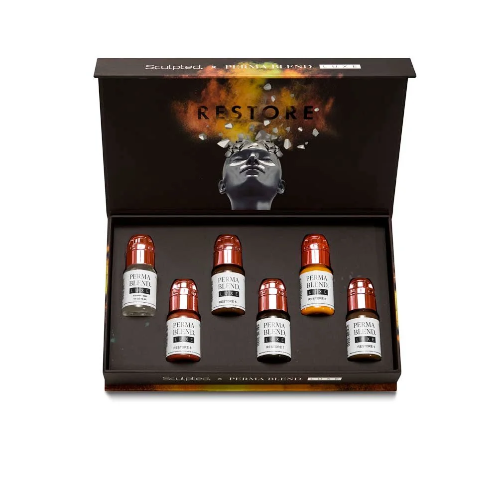 Perma Blend Luxe PMU Ink - Stevey G. Restore Set - 6x15ml