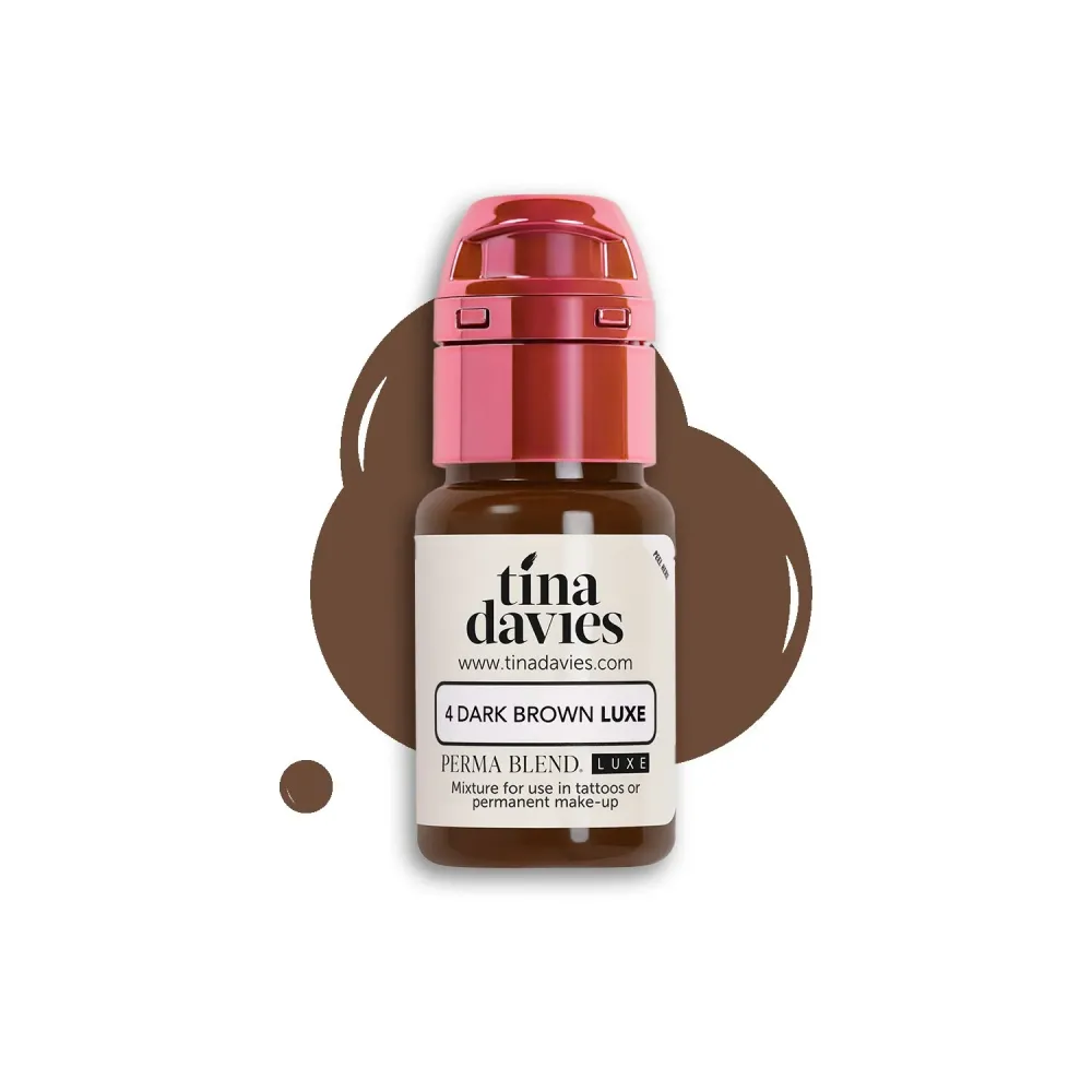 Perma Blend Luxe PMU Ink - Tina Davies Dunkelbraun LUXE 15ml