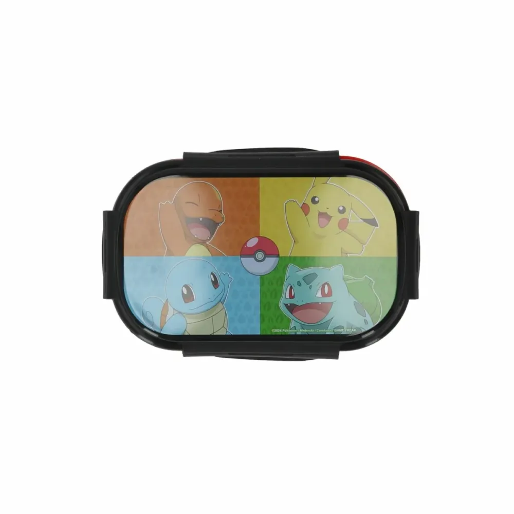 Pokemon Lunchbox mit Besteck Brotbox Vielseitige Pausenbox