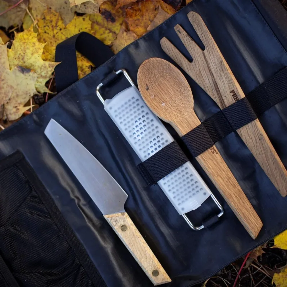 Primus CampFire Prep Set Outdoor Camping Besteck Set Wandern Messer Löffel Gabel