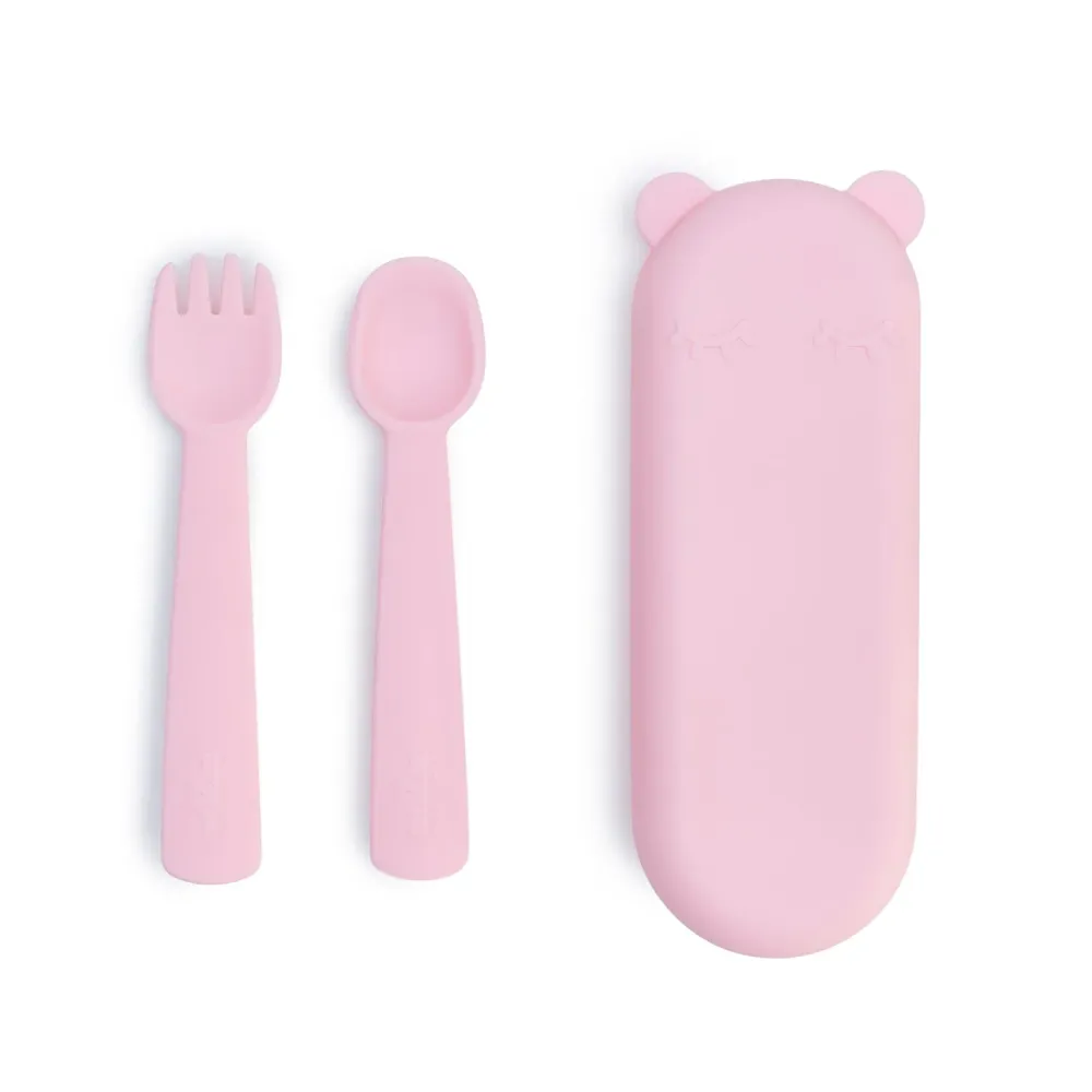 Pulver rosa Baby Besteck Set