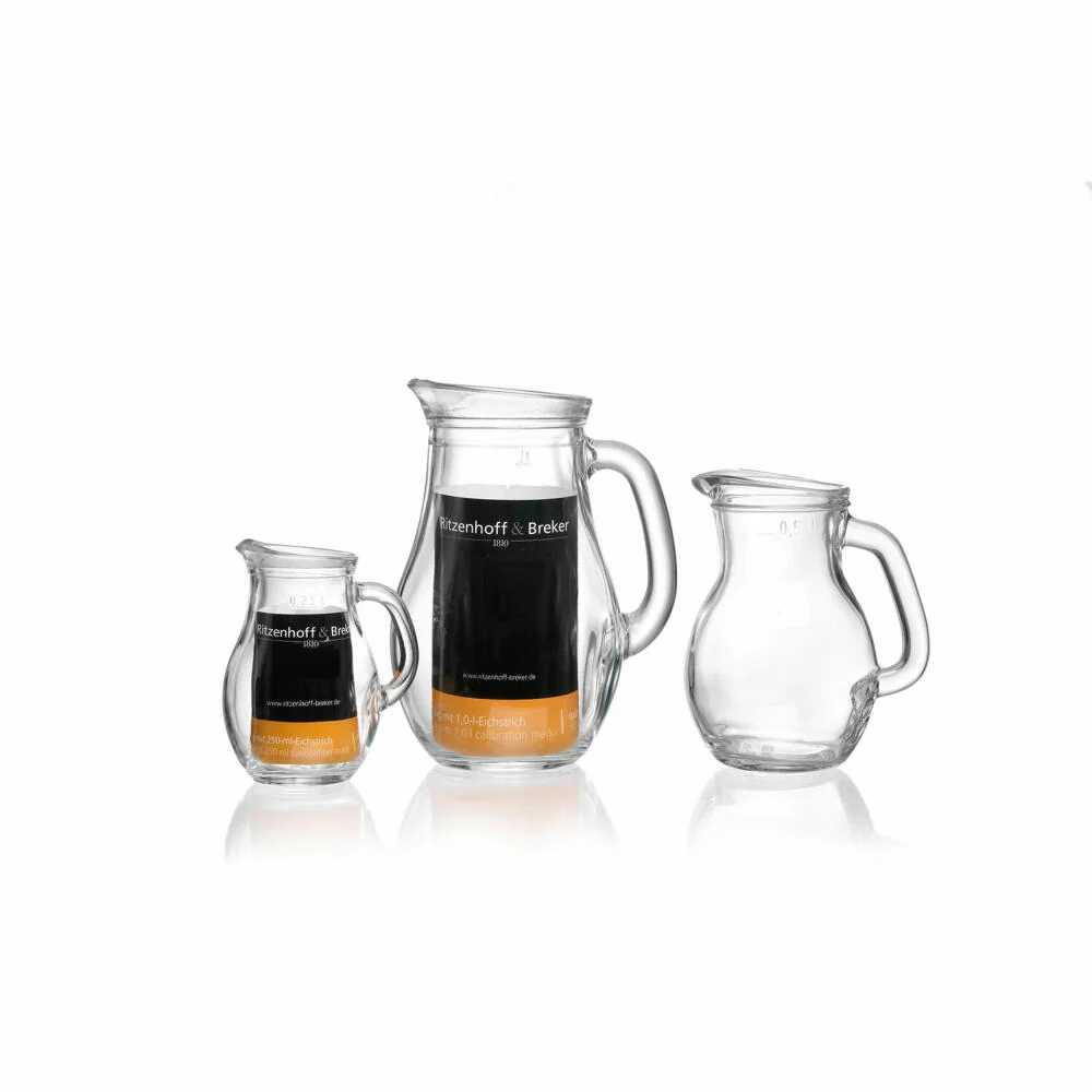 Ritzenhoff & Breker Vio Krug, Wasserkrug, Karaffe, Glaskrug, Glas, 500 ml, 817713