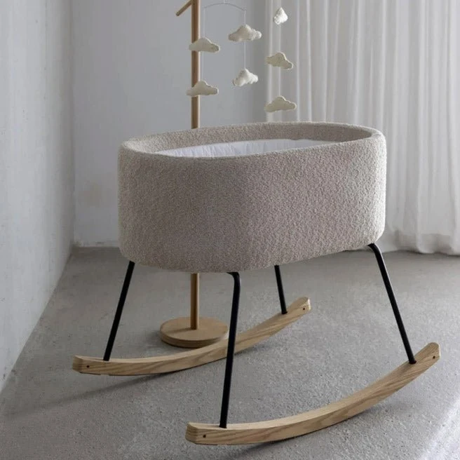 Schaukelbett Wiege De Luxe - Boucle Sheep