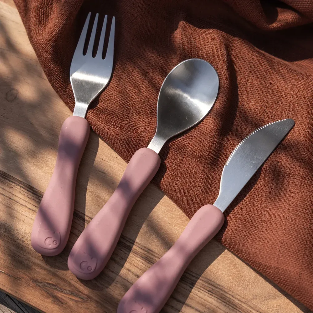 Sebra, Silikon Besteck FANTO, vintage rose