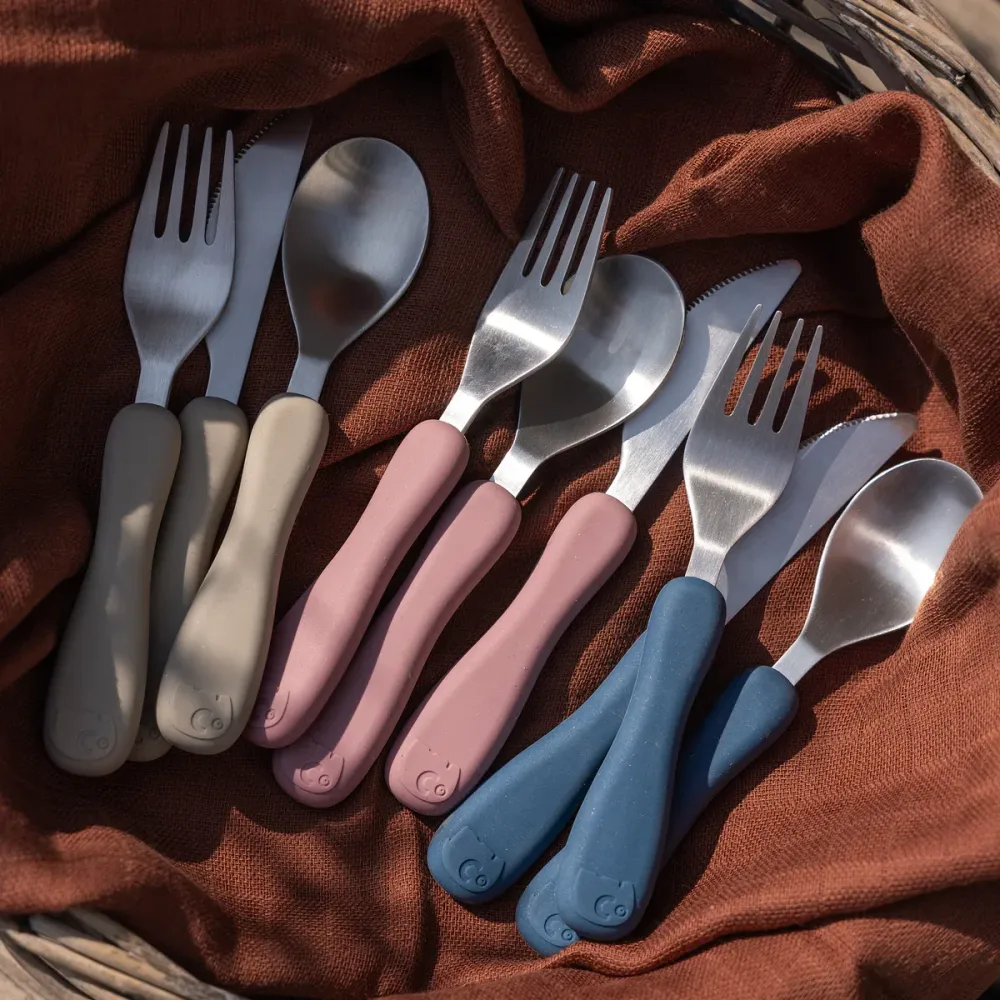 Sebra, Silikon Besteck FANTO, vintage rose