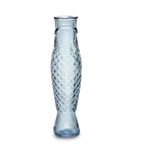 Serax Karaffe Flasche Fisch blau designed Paola Navone H29cm