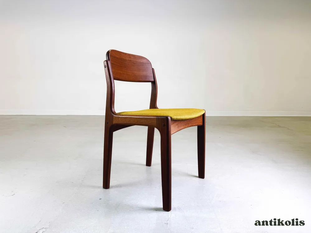 Stuhl Henning Kjaernulf Teak Mid Century Vintage