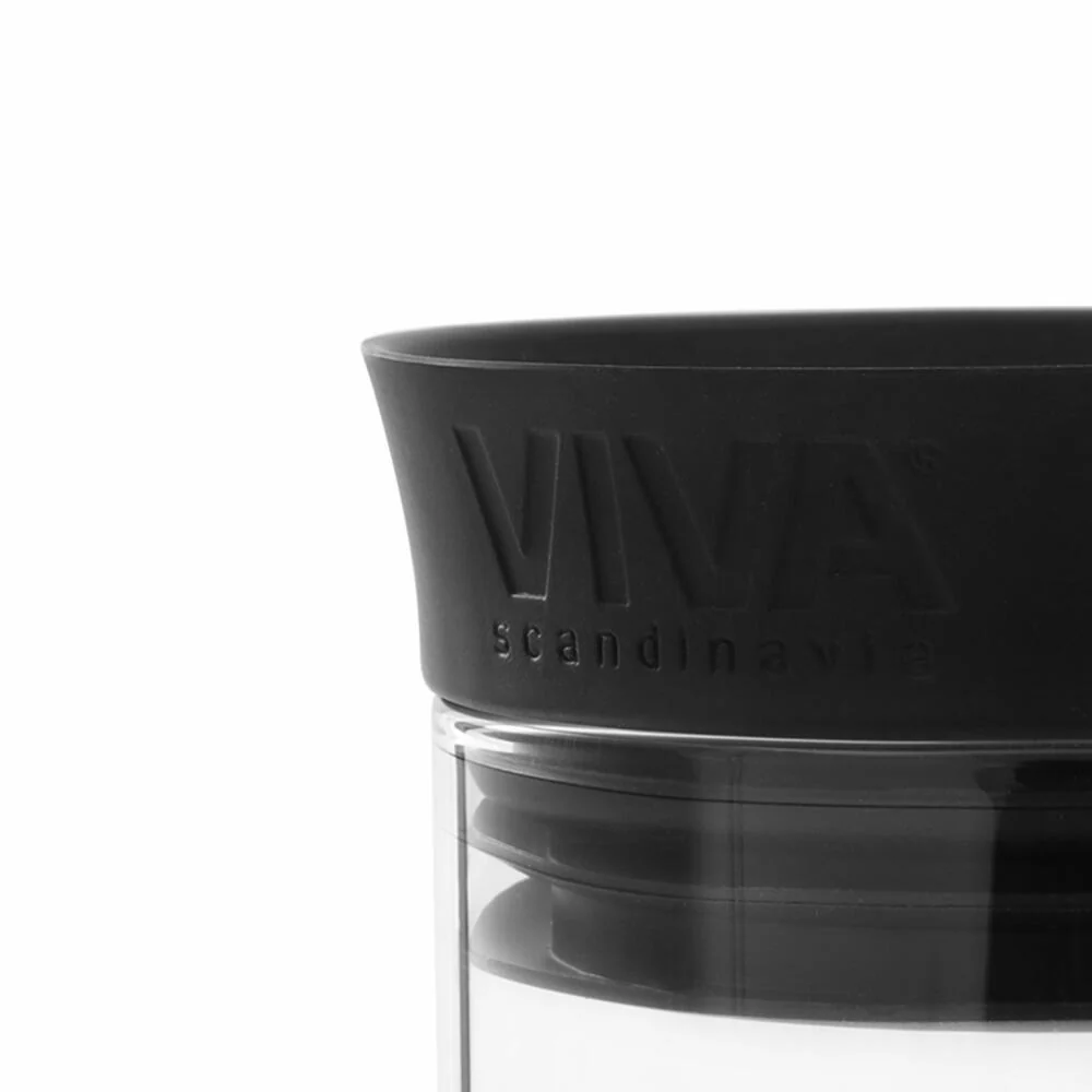 VIVA Minima Glaskaraffe mit Filter für Cold Brew Tee, Karaffe, Teekanne, Kanne, Borosilikatglas, 1 L, V76901