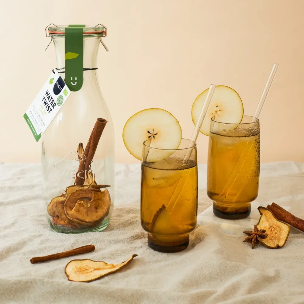 Watertwist | Karaffe | Apfel, Birne & Zimt Bio