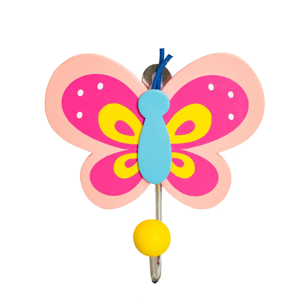 Wandhaken Schmetterling Holz