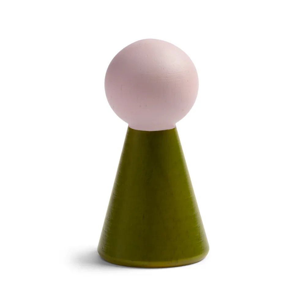 Wandhaken-Set HALMA grün mit rosa
