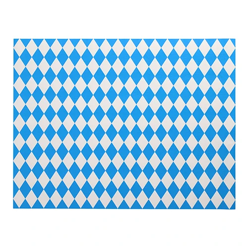 100 Tischsets, Papier 30 cm x 40 cm "Bayrisch Blau"