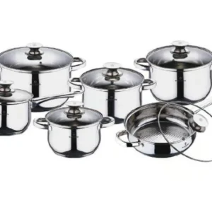 12-teiliges Kochgeschirr-Set Gourmet Line Shiny