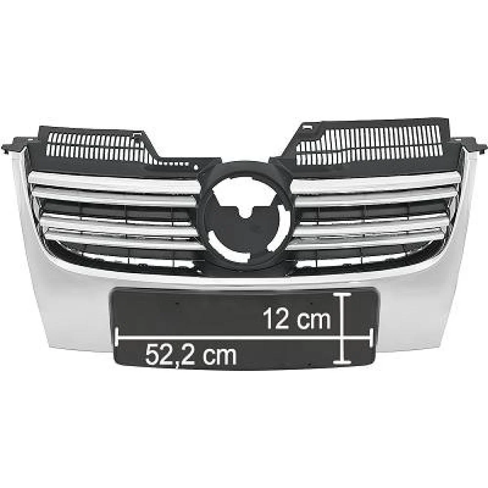 1K5853653A KÜHLERGRILL KPL. JETTA, 05-10 CHROM KEIN PDC 2232040