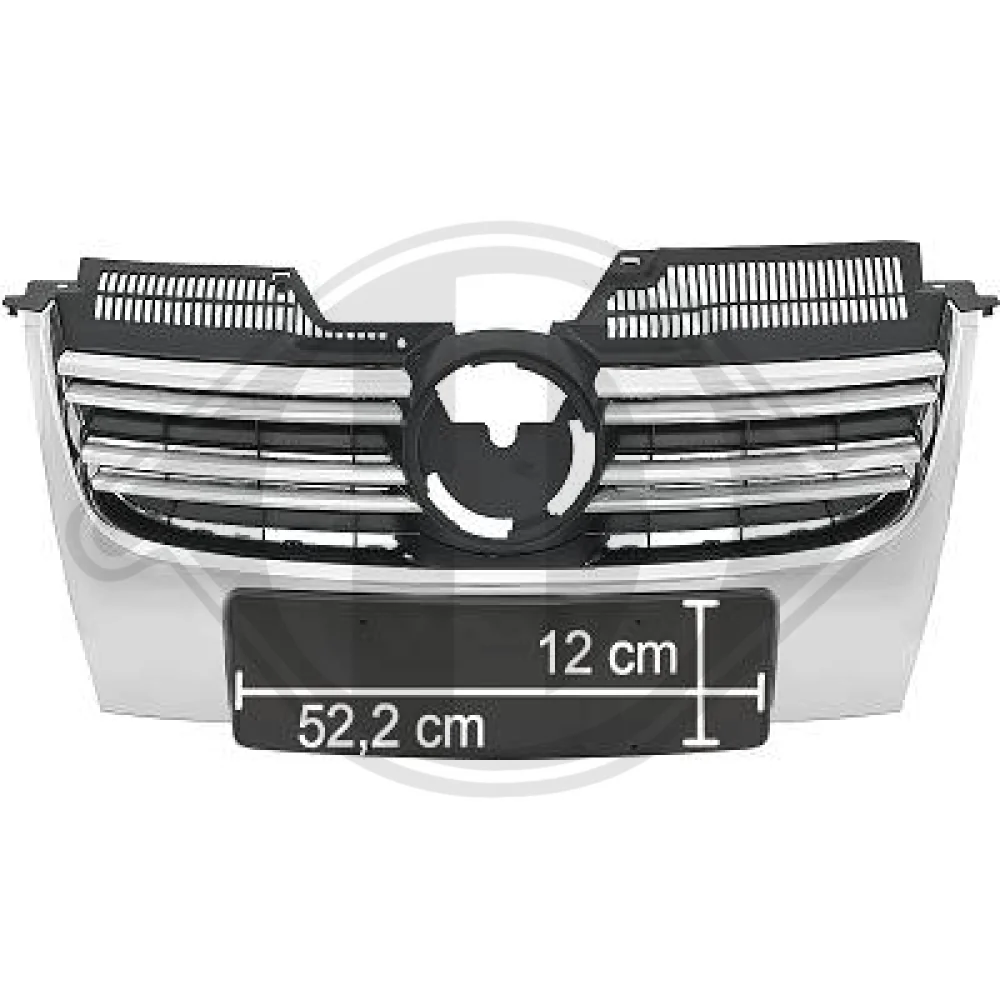1K5853653A KÜHLERGRILL KPL. JETTA, 05-10 CHROM KEIN PDC 2232040