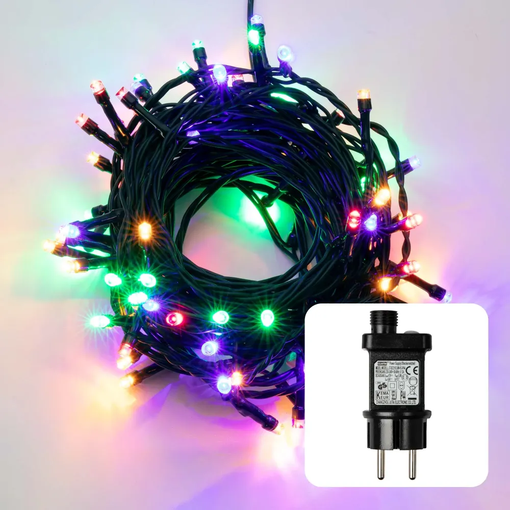 200-tlg. LED-Lichterkette, bunte LEDs, Außen-Trafo_577211