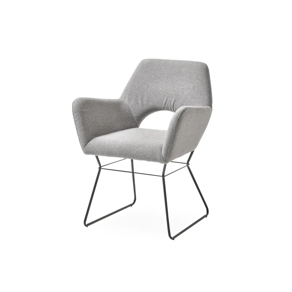 2er Set Esszimmerstuhl grau - CILUS