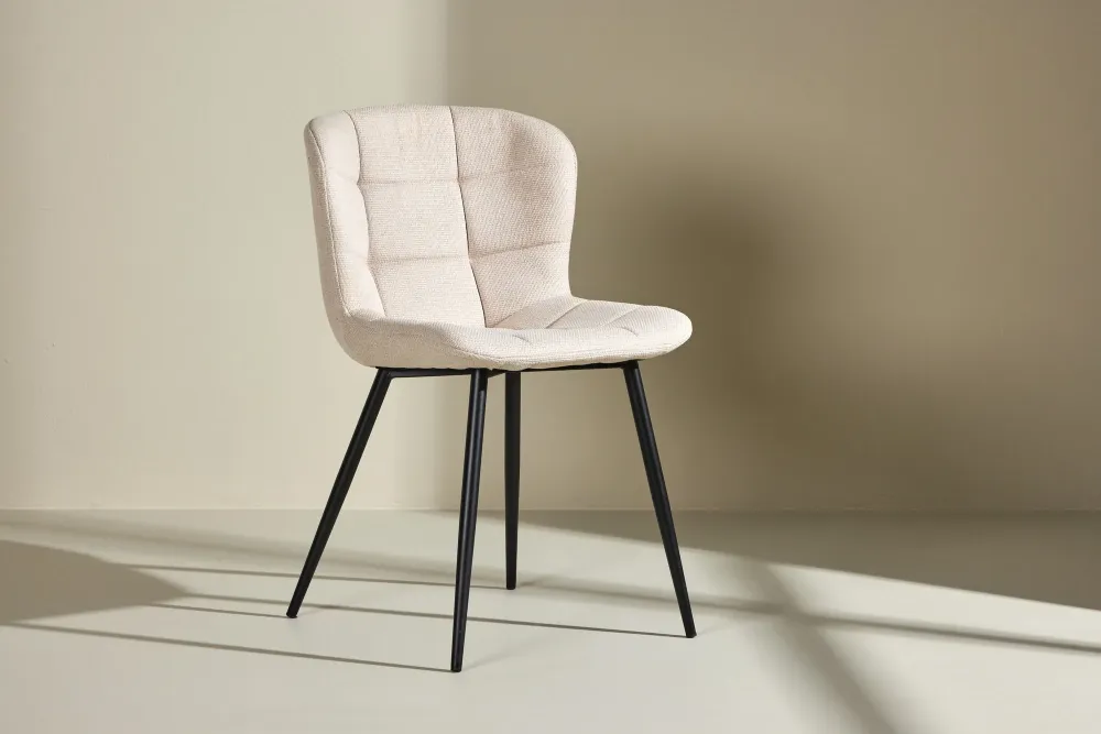 2er-Set Esszimmerstühle Lily - Beige