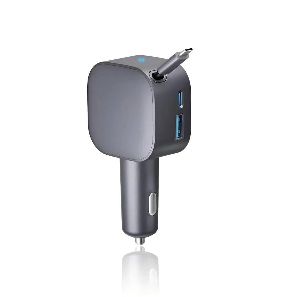 2--1 Einziehbarer Car Charger