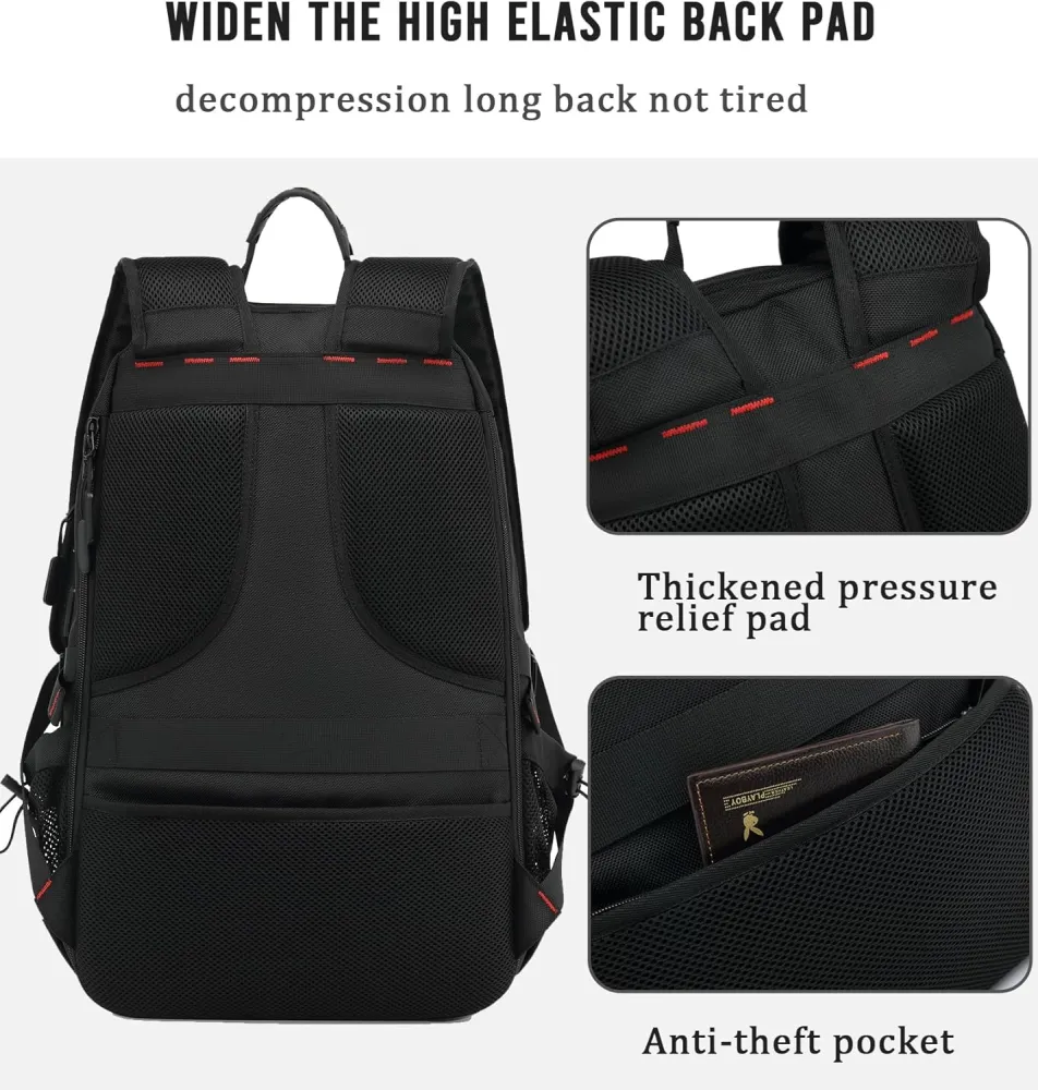 60L Wasserdichter Reiserucksack mit USB-Anschluss und Schuhfach