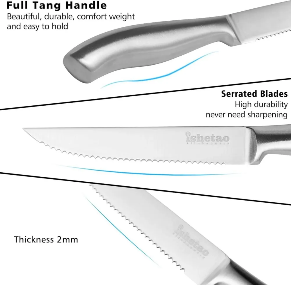 6-teiliges Steakmesser-Set, Extra scharfe