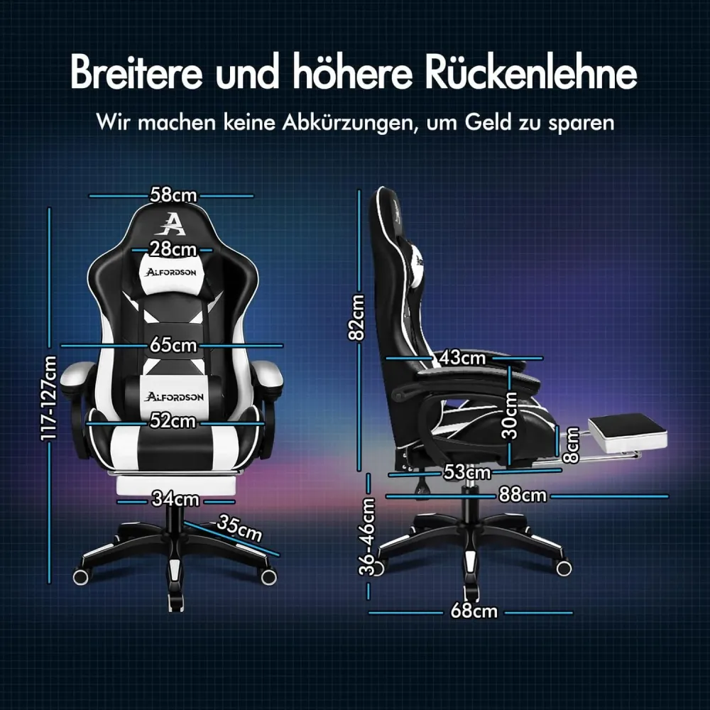 ALFORDSON Gaming-Stuhl mit Massage